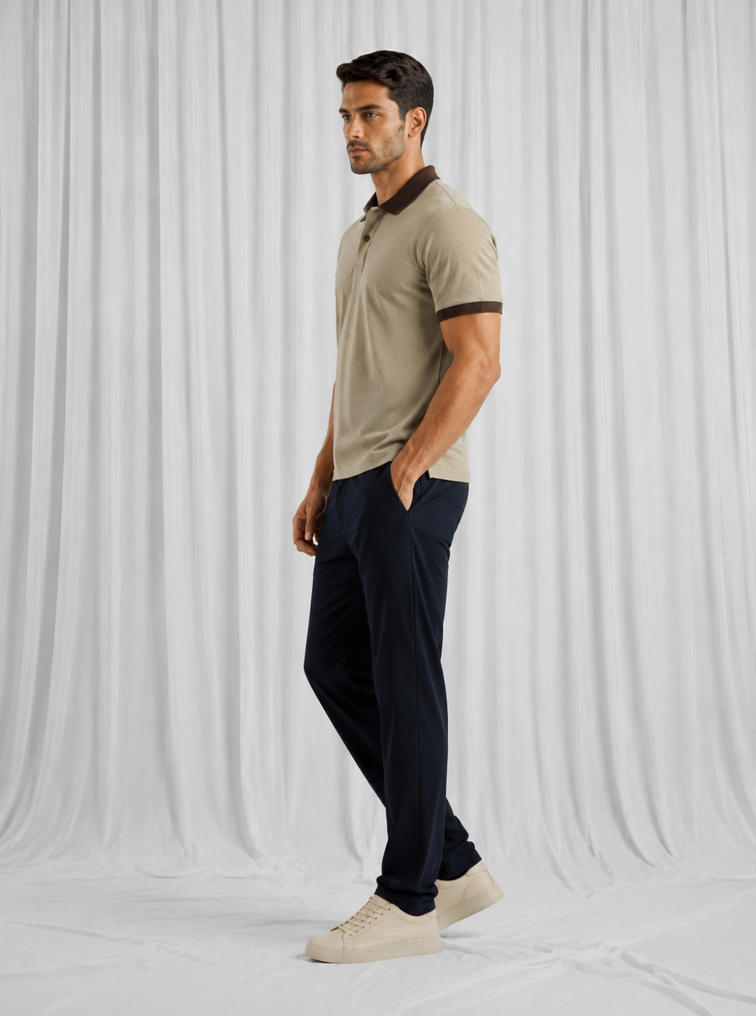Khaki Polo Shirt for Men