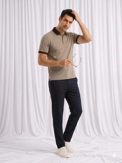 Khaki Polo Shirt for Men