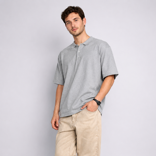 Grey Polo Shirt for Men