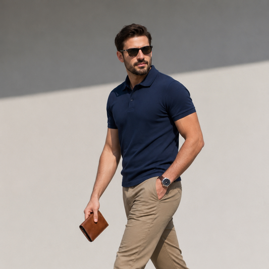 Navy Polo Shirt for Men