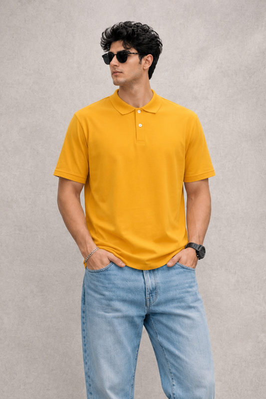 Yellow Polo Shirt for Men