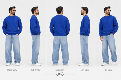 Royal Blue Fleece Sweatshirt – Unisex