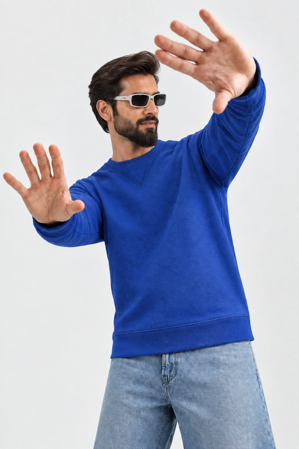 Royal Blue Fleece Sweatshirt – Unisex