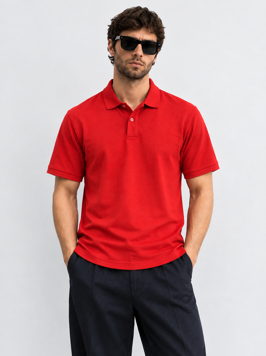Red Polo Shirt for Men
