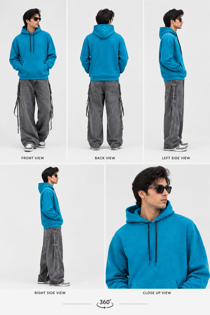 Classic Blue Pullover Unisex Hoodie